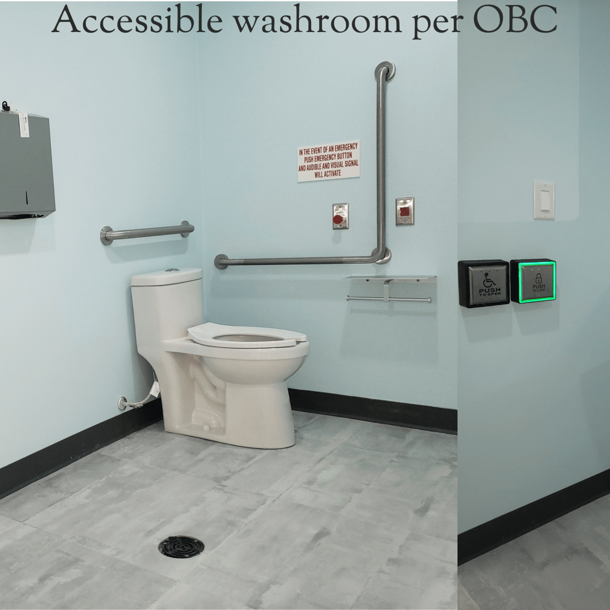Accessible washroom